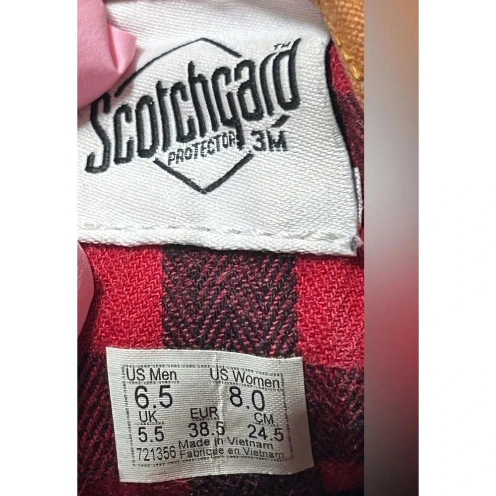Vans Sk8-Hi MTE Brown Suede Plaid Lining Scotchgard Sneakers Men 6.5 Women 8